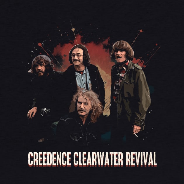 Creedence Clearwater Revival Groove Captivating Onstage Rhythms by WildenRoseDesign1